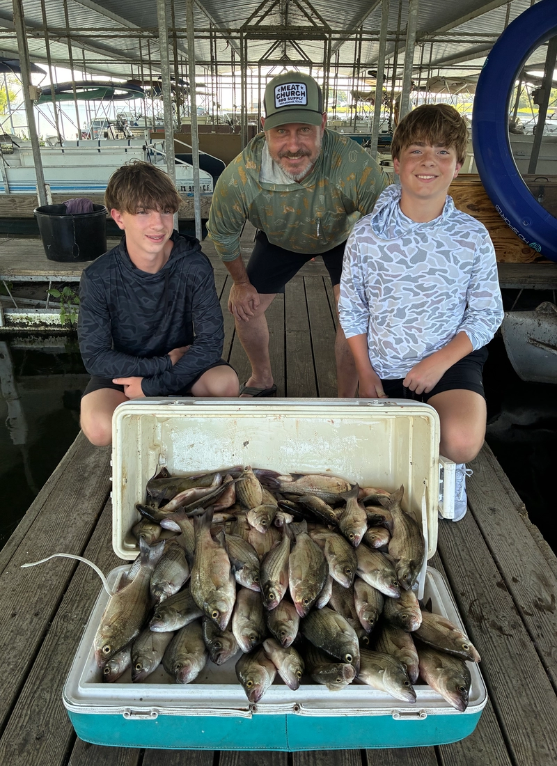 lake-tawakoni-fishing-report-July-2026-a Lake Tawakoni Fishing Report July 2026. Clients with White Bass